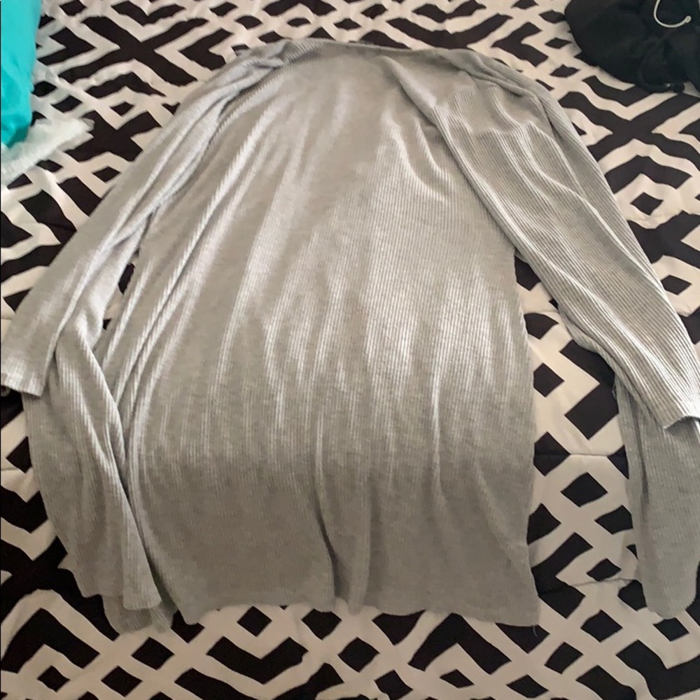 Grey knee sweater